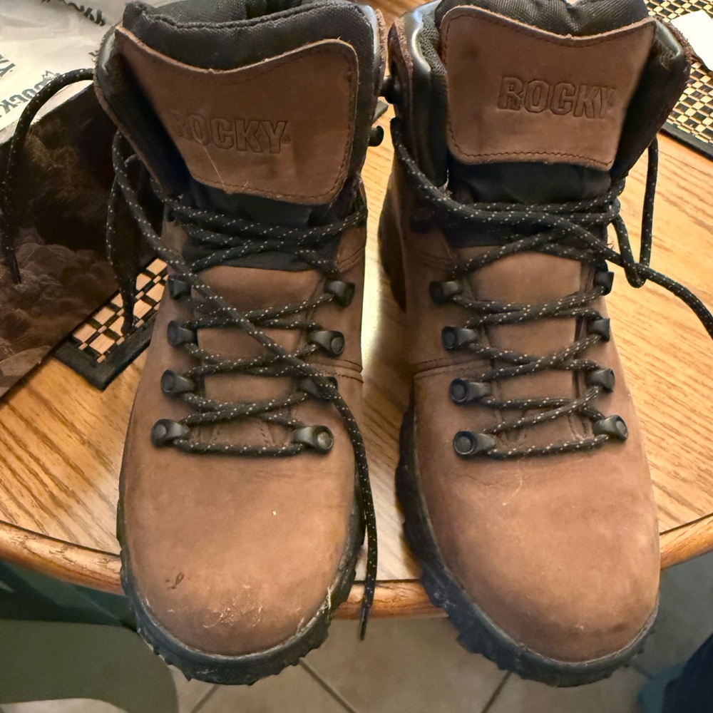 Rocky Men's Brown Nubuck Lace-Up Hiking Boots